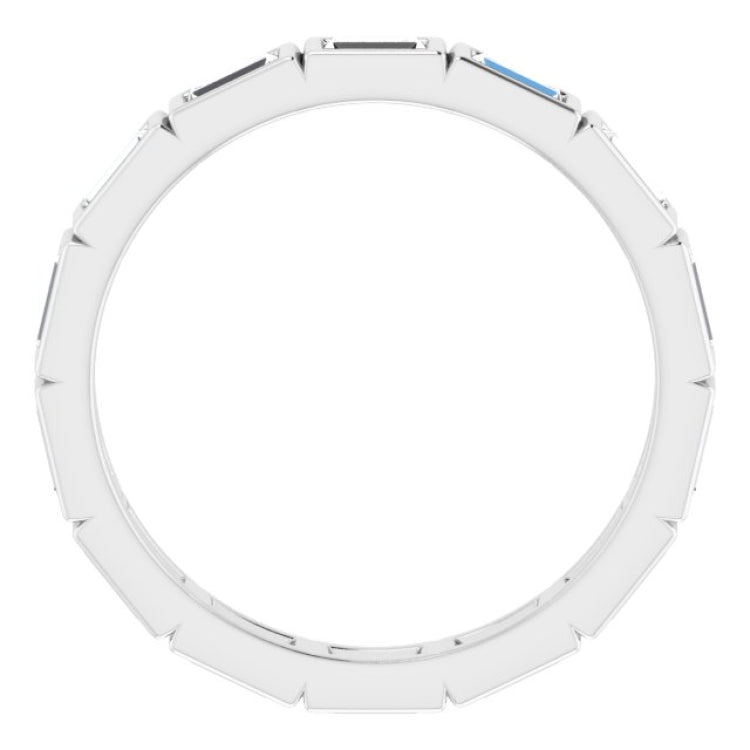 Platinum 1 1/6 CTW Natural Diamond Eternity Band Size 6