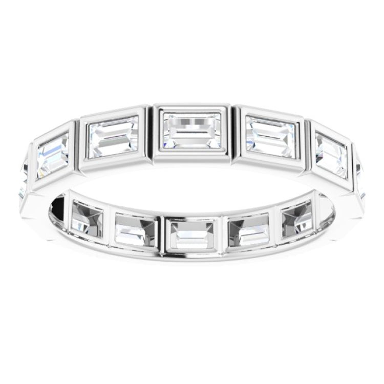 Platinum 1 1/6 CTW Natural Diamond Eternity Band Size 6