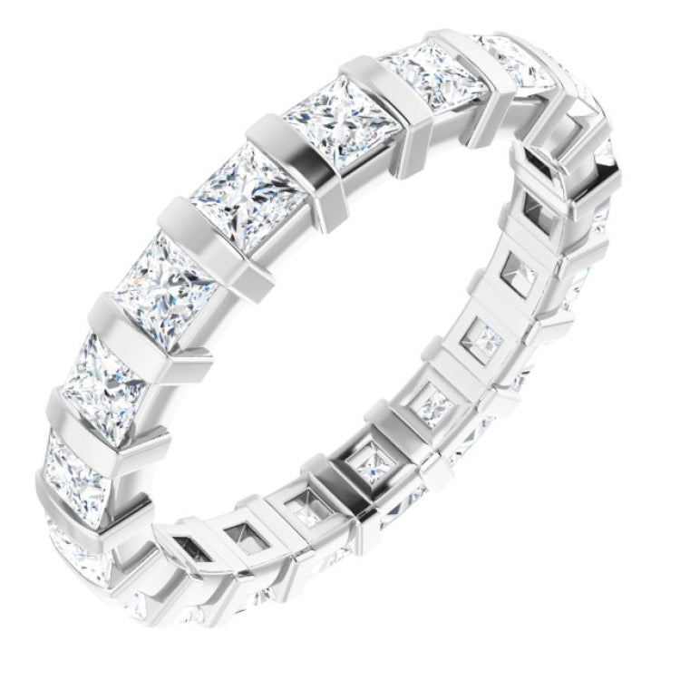 Platinum 1 3/4 CTW Natural Diamond Eternity Band Size 6