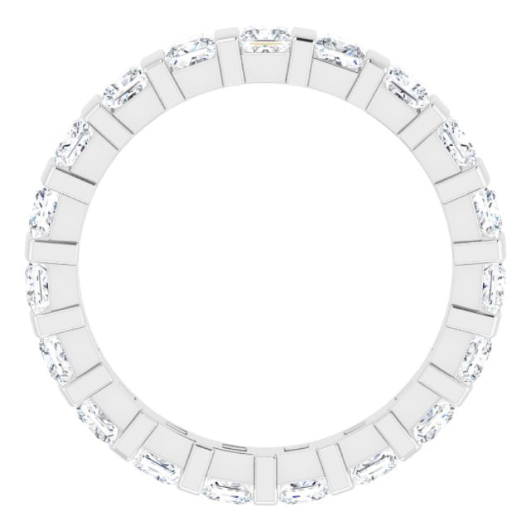 Platinum 1 3/4 CTW Natural Diamond Eternity Band Size 6