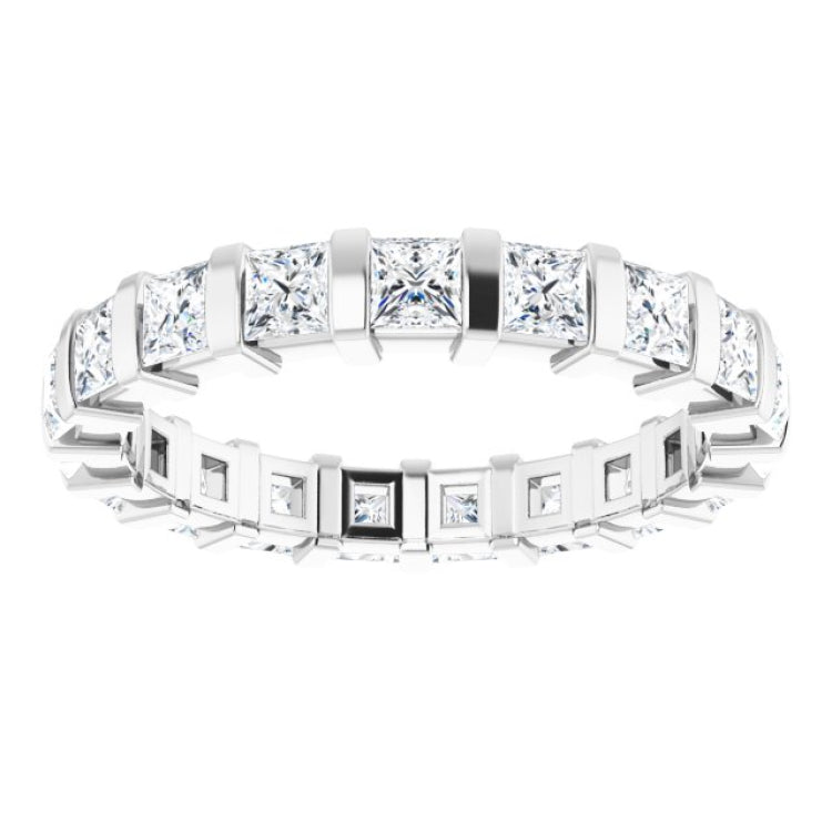 Platinum 1 3/4 CTW Natural Diamond Eternity Band Size 6