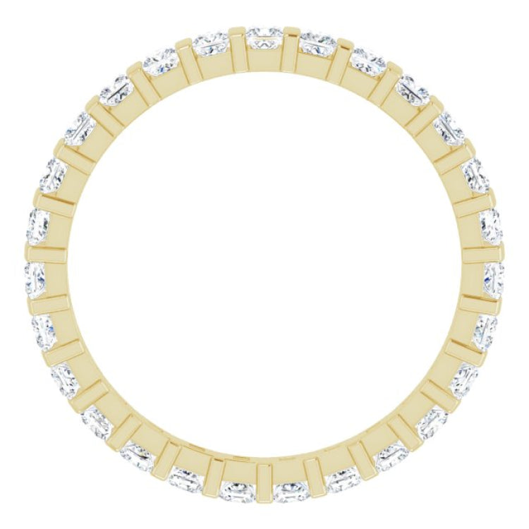 14K Yellow 7/8 CTW Natural Diamond Eternity Band Size 6