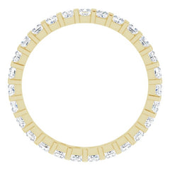 14K Yellow 7/8 CTW Natural Diamond Eternity Band Size 6