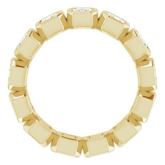 14K Yellow 2 CTW Natural Diamond Eternity Band Size 6