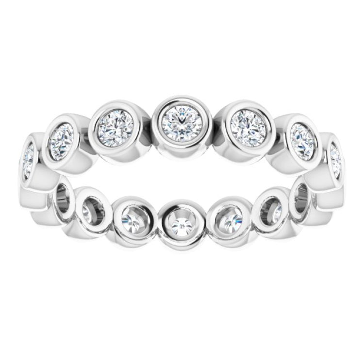 Platinum 3/4 CTW Natural Diamond Eternity Band Size 6