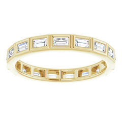 14K Yellow 1/3 CTW Natural Diamond Eternity Band Size 6