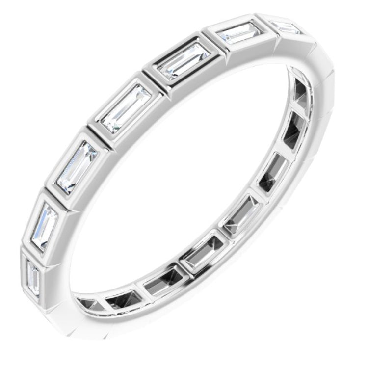 Platinum 1/3 CTW Natural Diamond Eternity Band Size 6