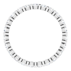 Platinum 3/4 CTW Natural Diamond Eternity Band Size 6