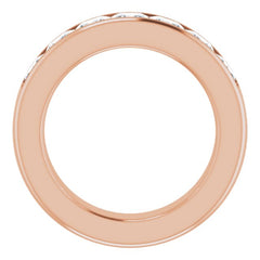 14K Rose 3 3/4 CTW Natural Diamond Band