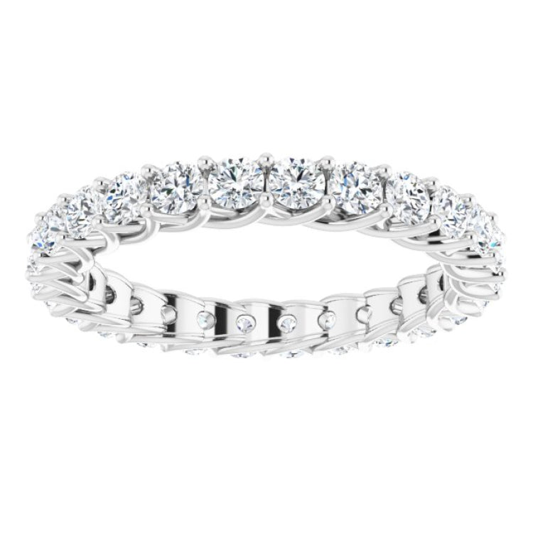 Platinum 1 1/2 CTW Natural Diamond Eternity Band