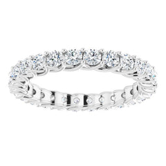 Platinum 1 1/2 CTW Natural Diamond Eternity Band