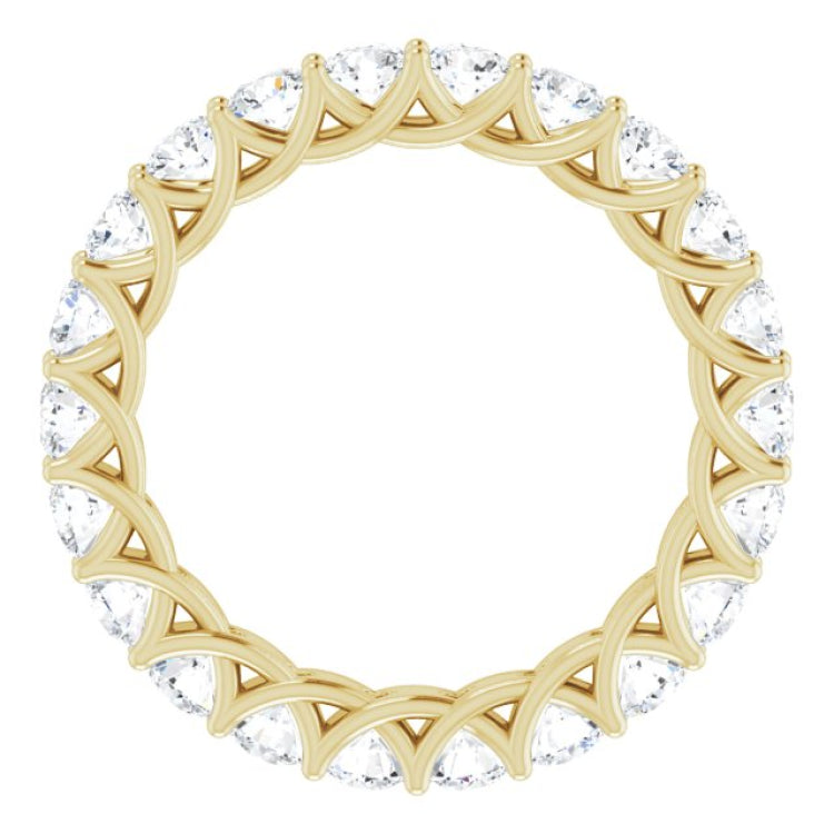 14K Yellow 2 CTW Natural Diamond Eternity Band