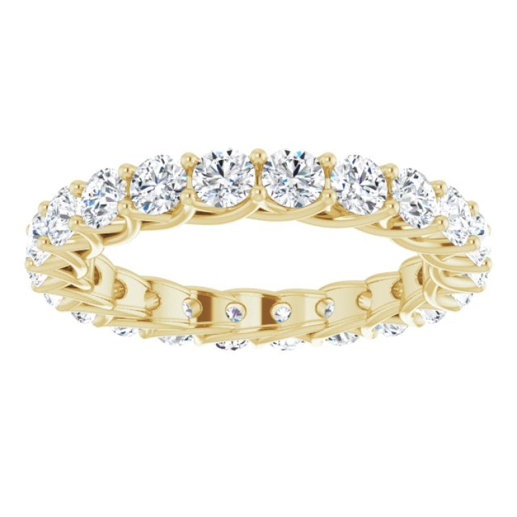 14K Yellow 2 CTW Natural Diamond Eternity Band