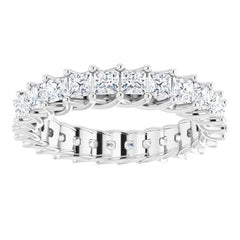 14K White 2 3/8 CTW Natural Diamond Eternity Band