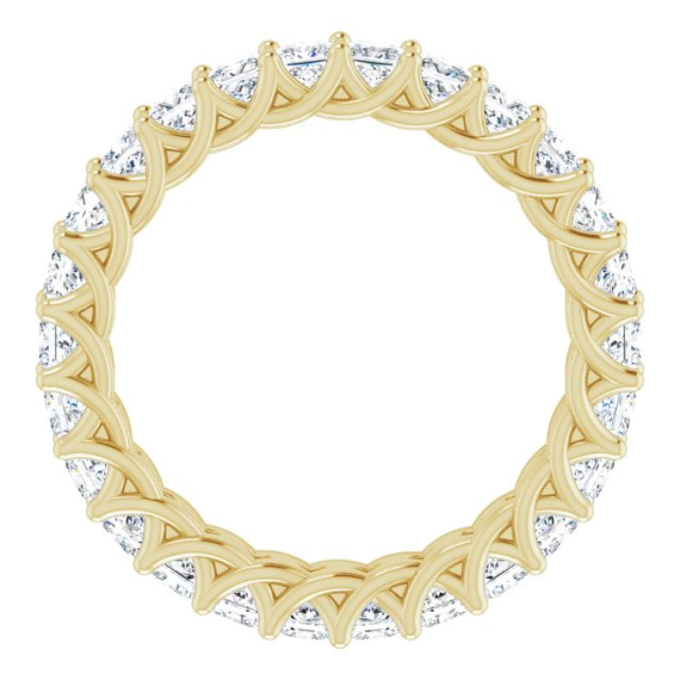 14K Yellow 2 3/8 CTW Natural Diamond Eternity Band