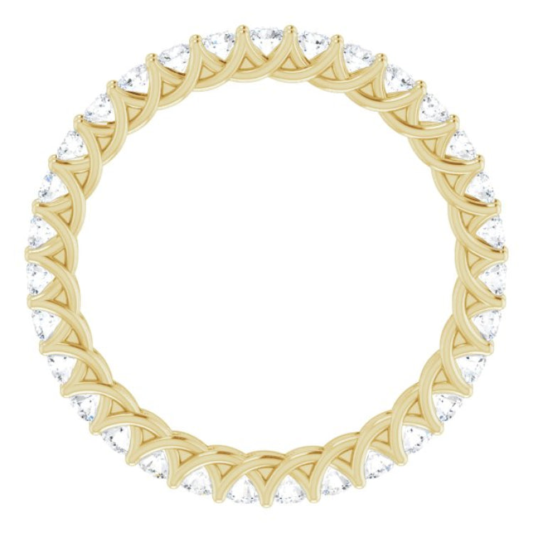 14K Yellow 9/10 CTW Natural Diamond Eternity Band