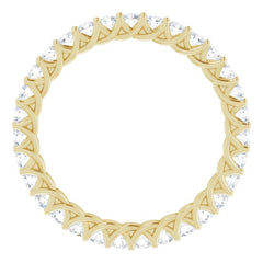 14K Yellow 9/10 CTW Natural Diamond Eternity Band