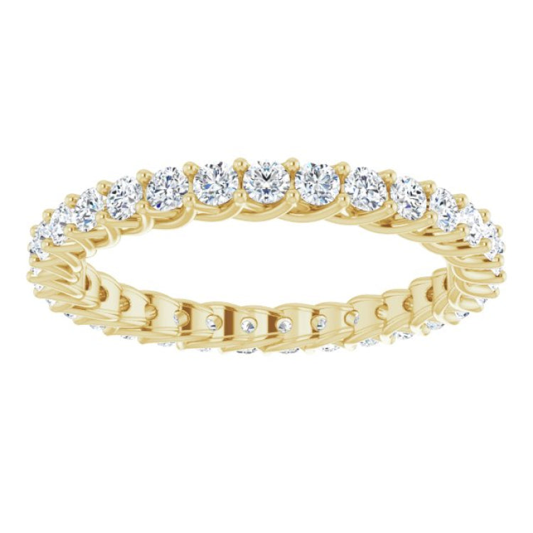 14K Yellow 9/10 CTW Natural Diamond Eternity Band