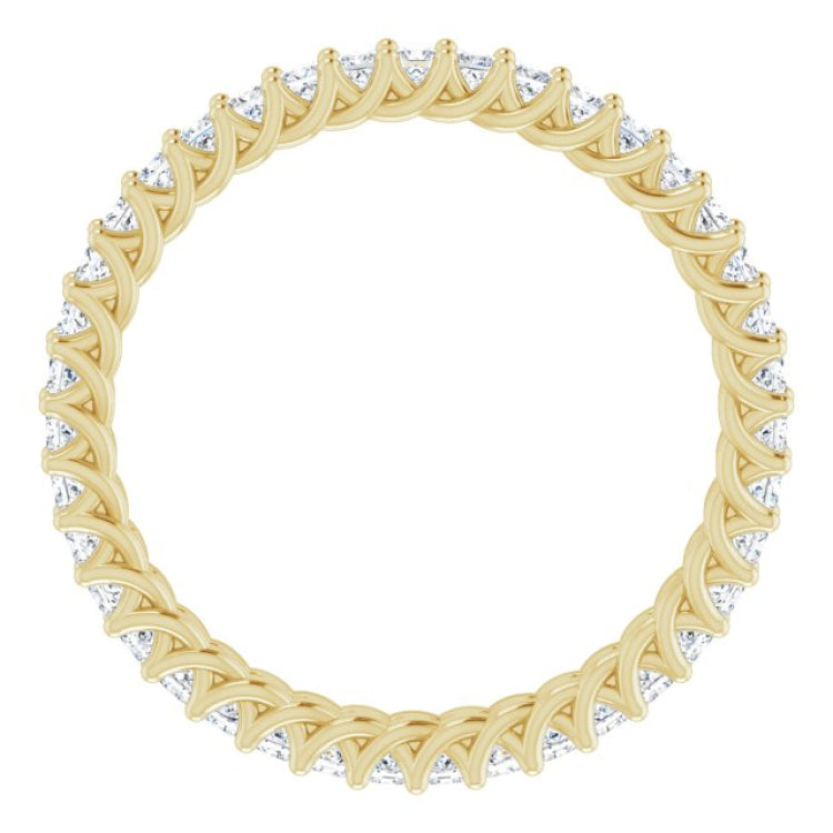 14K Yellow 7/8 CTW Natural Diamond Eternity Band