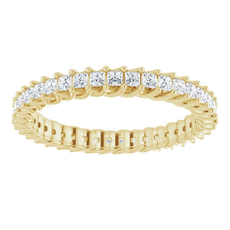 14K Yellow 7/8 CTW Natural Diamond Eternity Band