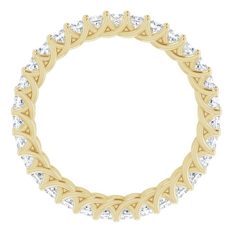 14K Yellow 1 1/2 CTW Natural Diamond Eternity Band