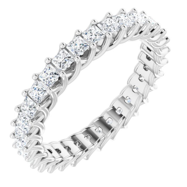 Platinum 1 1/2 CTW Natural Diamond Eternity Band