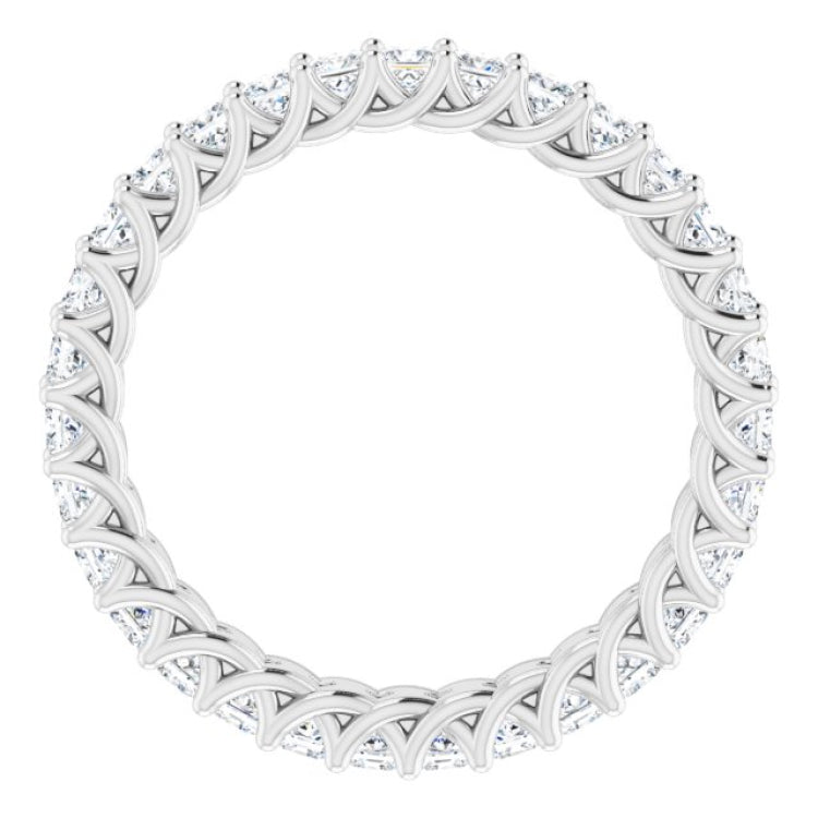 Platinum 1 1/2 CTW Natural Diamond Eternity Band