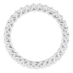 Platinum 1 1/2 CTW Natural Diamond Eternity Band