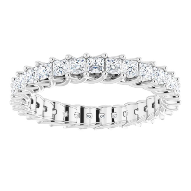 Platinum 1 1/2 CTW Natural Diamond Eternity Band