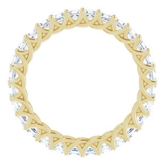 14K Yellow 2 1/8 CTW Natural Diamond Eternity Band Size 7