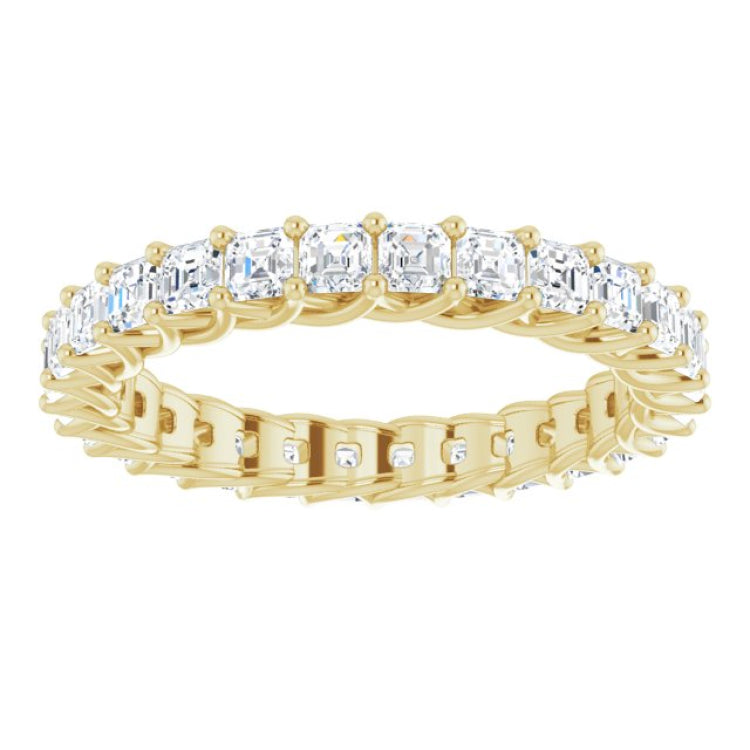 14K Yellow 2 1/8 CTW Natural Diamond Eternity Band Size 7