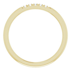 14K Yellow .07 CTW Natural Diamond French-Set Anniversary Band