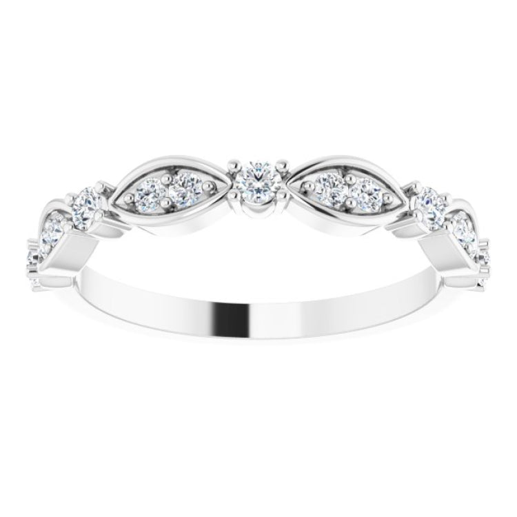 Platinum 1/4 CTW Natural Diamond Anniversary Band