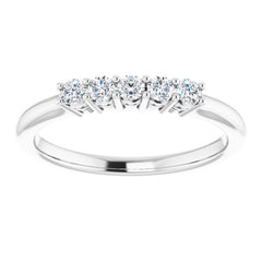 14K White 1/4 CTW Natural Diamond Anniversary Band