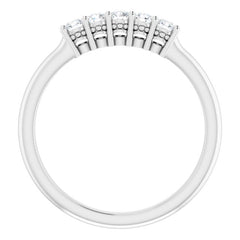 Platinum 1/4 CTW Natural Diamond Anniversary Band