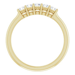 14K Yellow 1/3 CTW Natural Diamond Anniversary Band