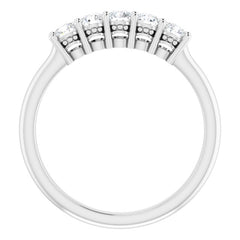 Platinum 1/3 CTW Natural Diamond Anniversary Band