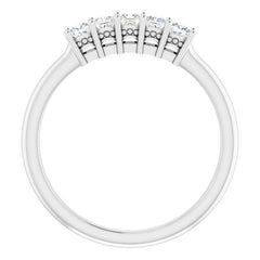 14K White 1/3 CTW Natural Diamond Anniversary Band