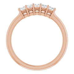 14K Rose 1/3 CTW Natural Diamond Anniversary Band