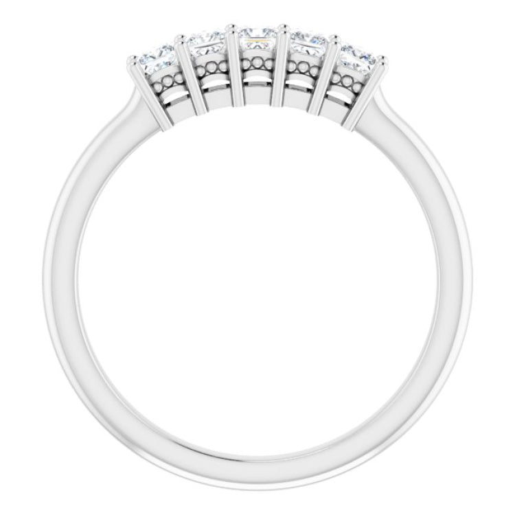 Platinum 1/3 CTW Natural Diamond Anniversary Band