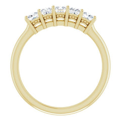 14K Yellow 5/8 CTW Natural Diamond Anniversary Band