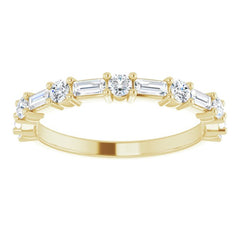 14K Yellow 1/3 CTW Natural Diamond Anniversary Band