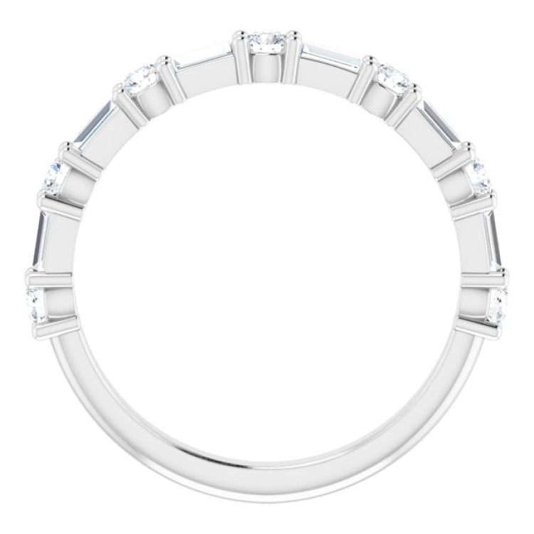 Platinum 1/3 CTW Natural Diamond Anniversary Band