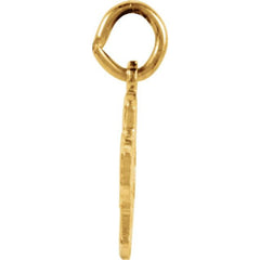 14K Yellow 8x8 mm Four-Way Cross Medal