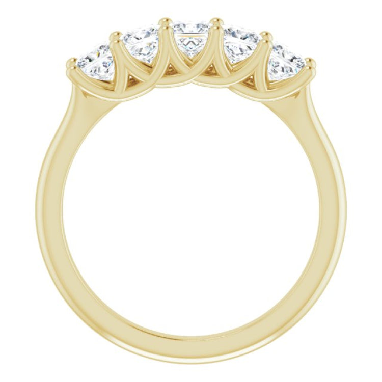 14K Yellow 1 CTW Natural Diamond Anniversary Band