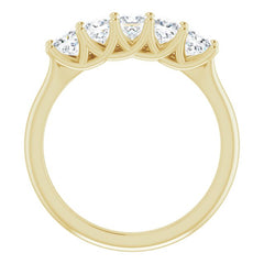 14K Yellow 1 CTW Natural Diamond Anniversary Band