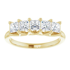 14K Yellow 1 CTW Natural Diamond Anniversary Band