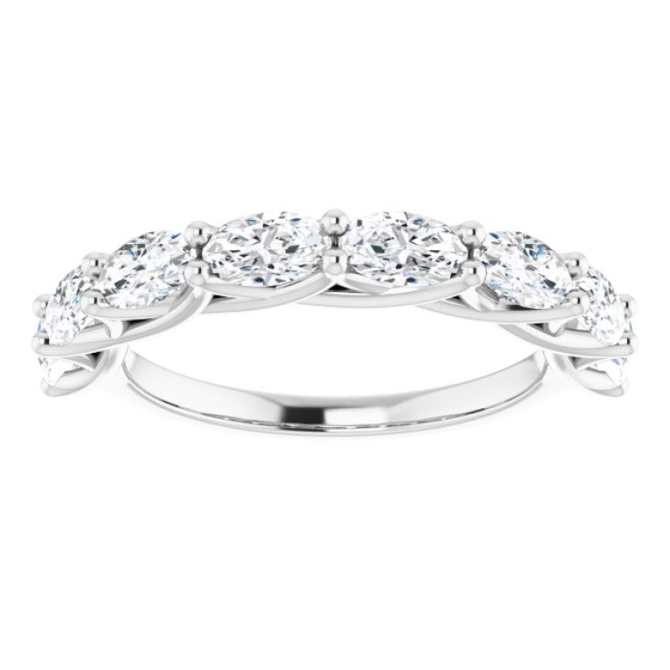 Platinum 2 CTW Natural Diamond Anniversary Band