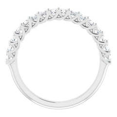 Platinum 3/4 CTW Natural Diamond Anniversary Band