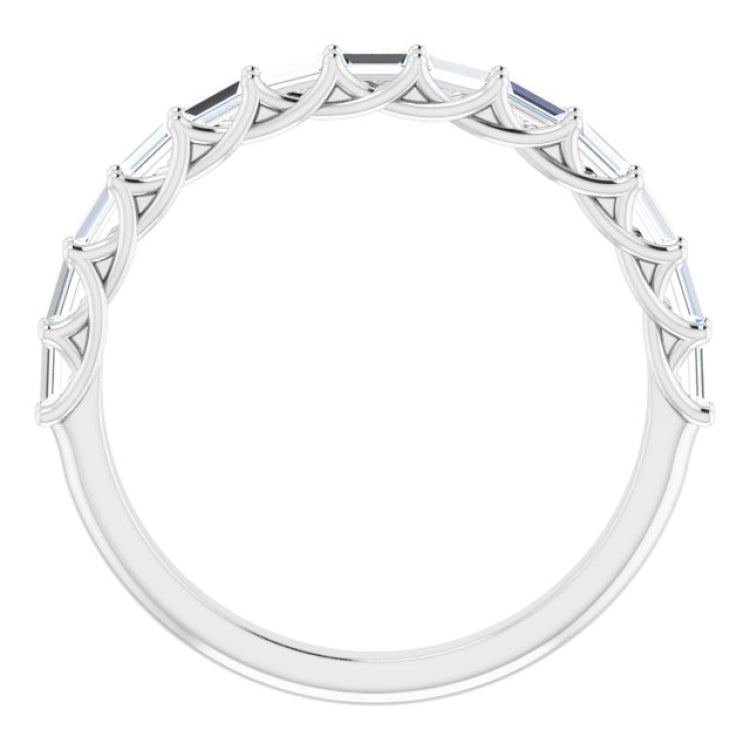 Platinum 3/8 CTW Natural Diamond Anniversary Band